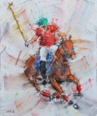 Zahid Saleem, 13 x 16 Inch, Acrylic on Canvas, Figurative Painting, AC-ZS-102